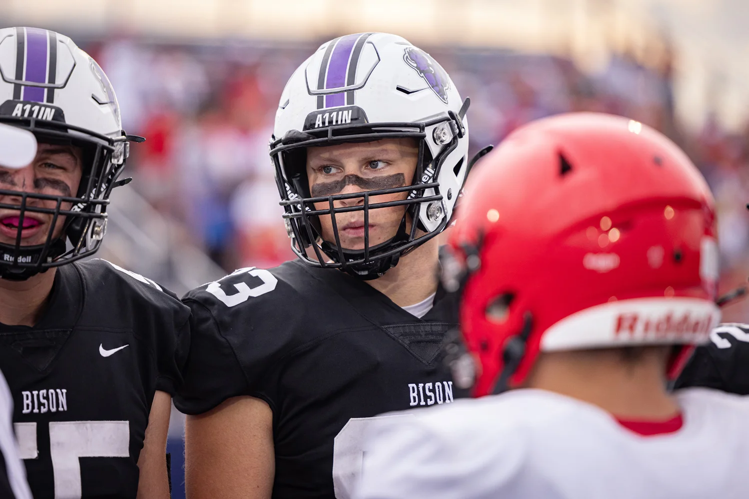 Bison captain at the coin toss