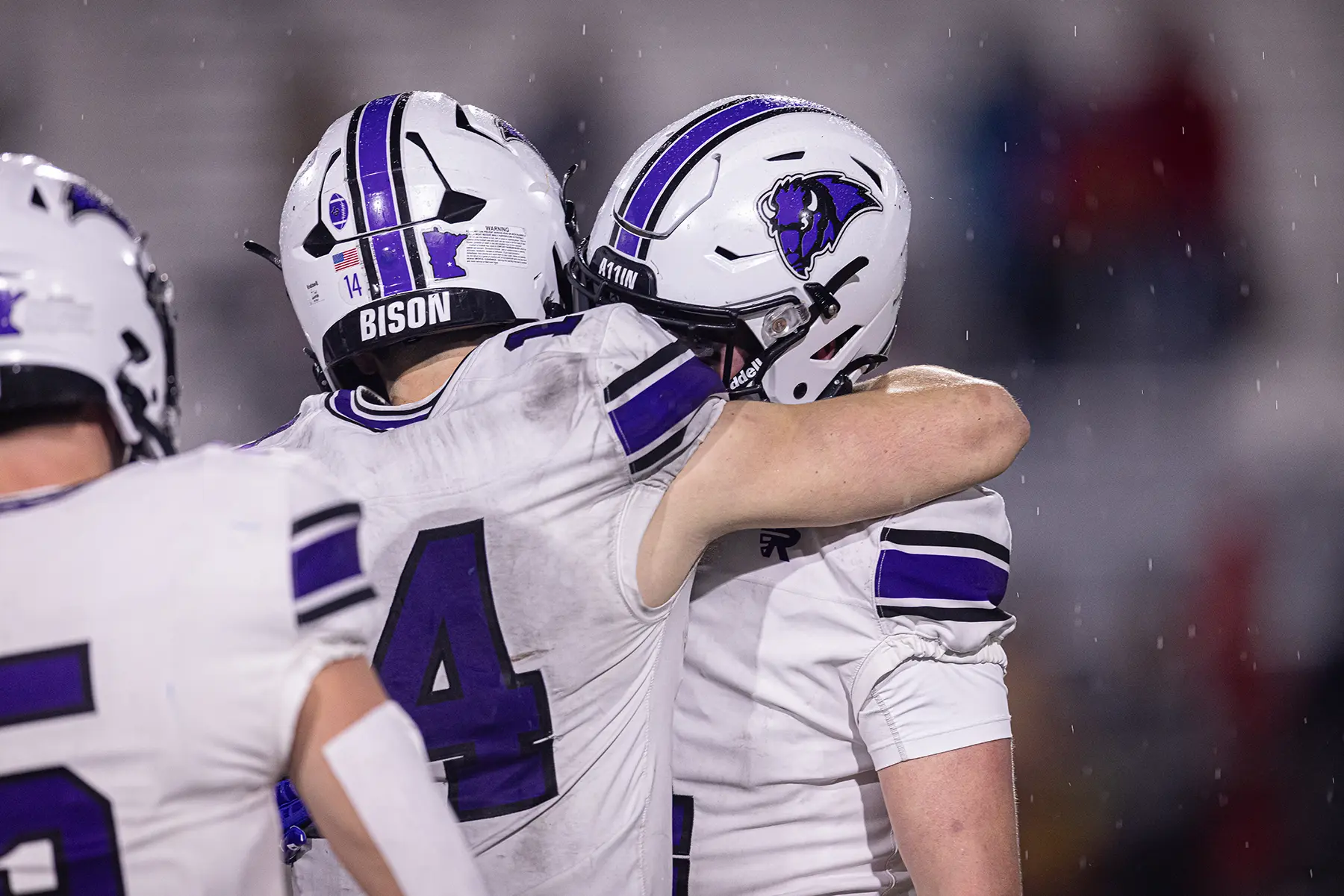 Hugs at the end of the game