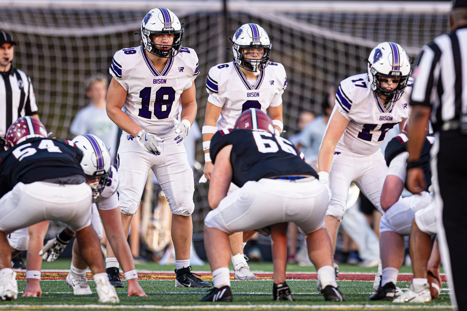 Buffalo Bison defense set for the play
