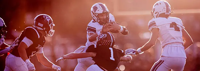 Buffalo Bison QB Stiff Arm