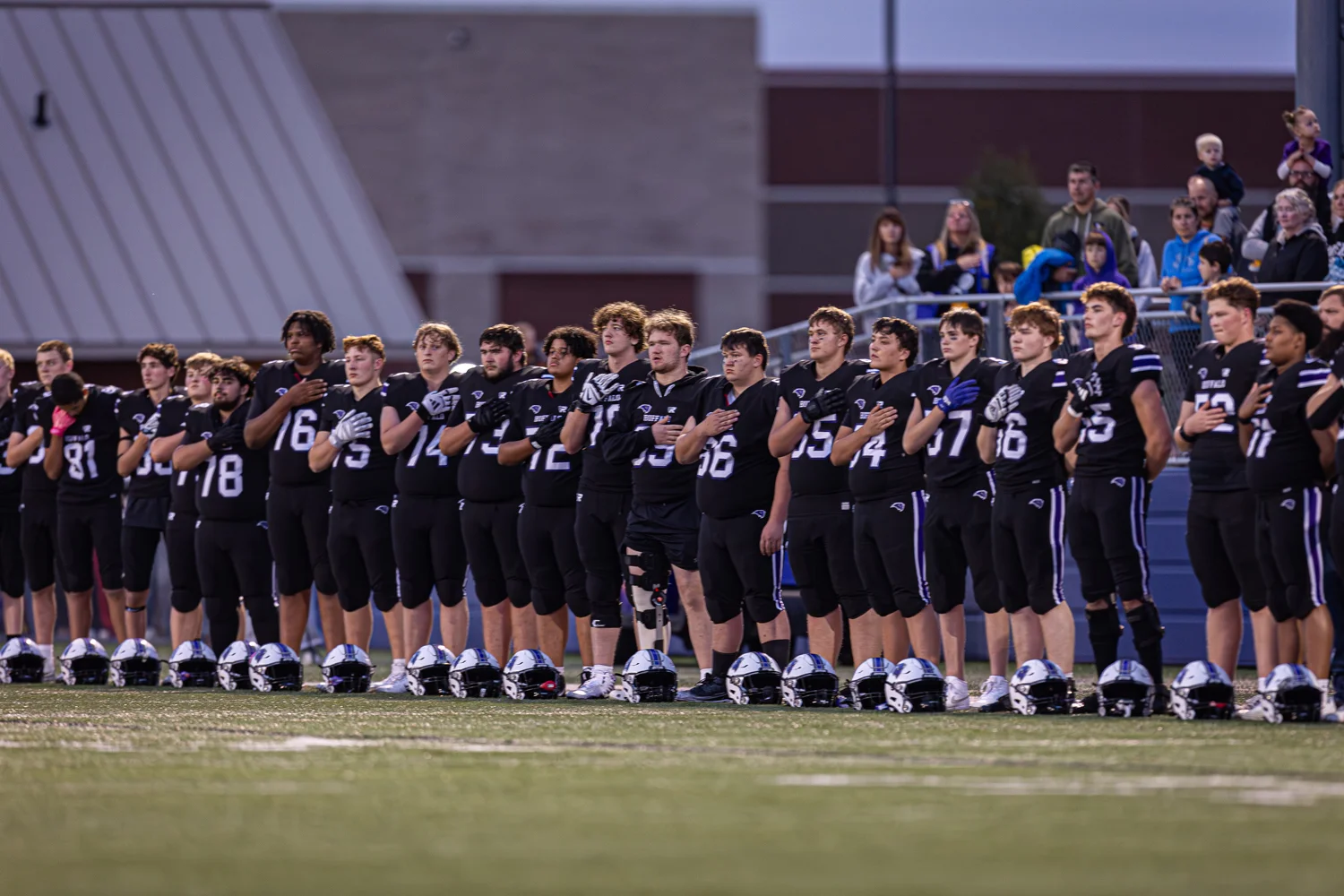 Buffalo Bison Football during the National Anthem