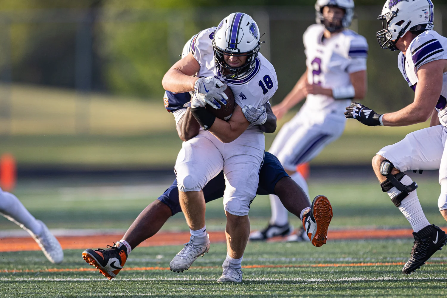 RB fighting for the yards